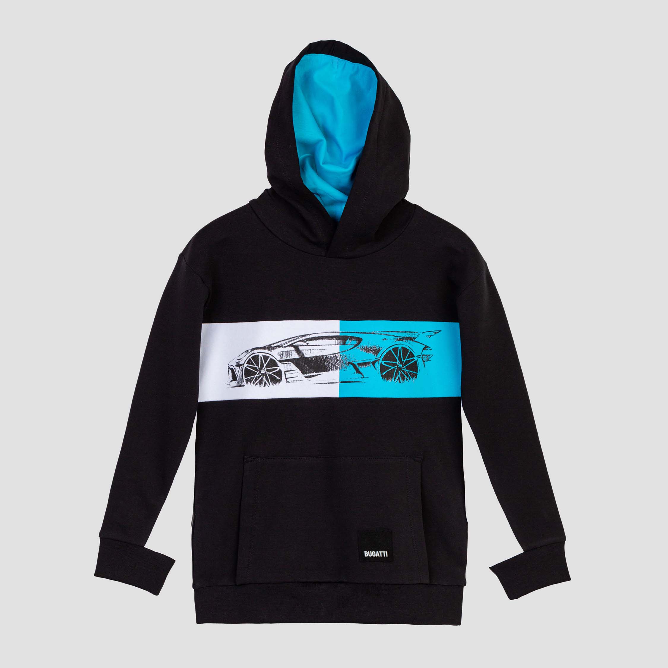 BUGATTI KIDS GT VISION SKETCH BLACK HOODIE
