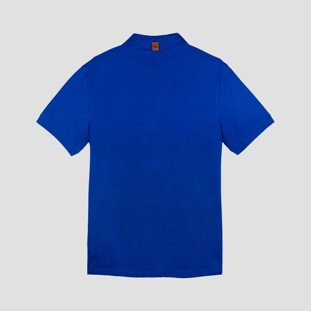 BUGATTI HERITAGE POLO MACARON SHORT SLEEVE BLUE