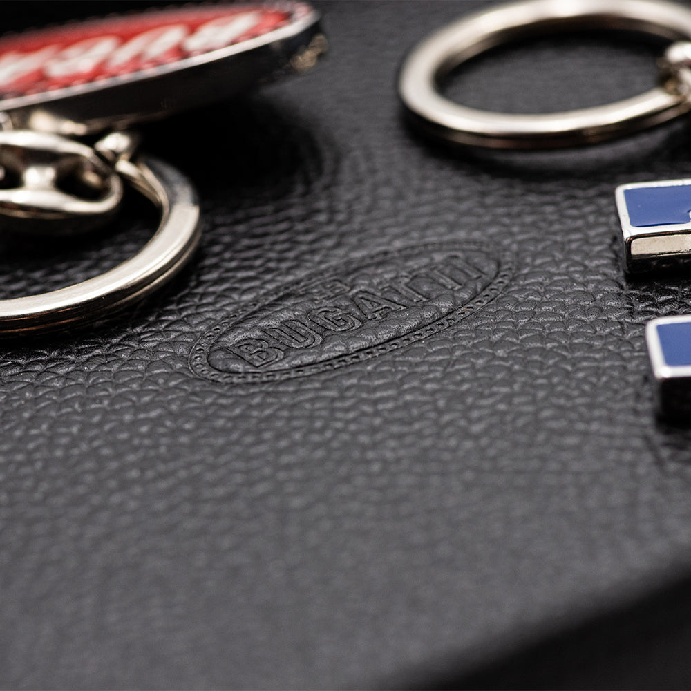 BUGATTI BLACK LEATHER POCKET TRAY