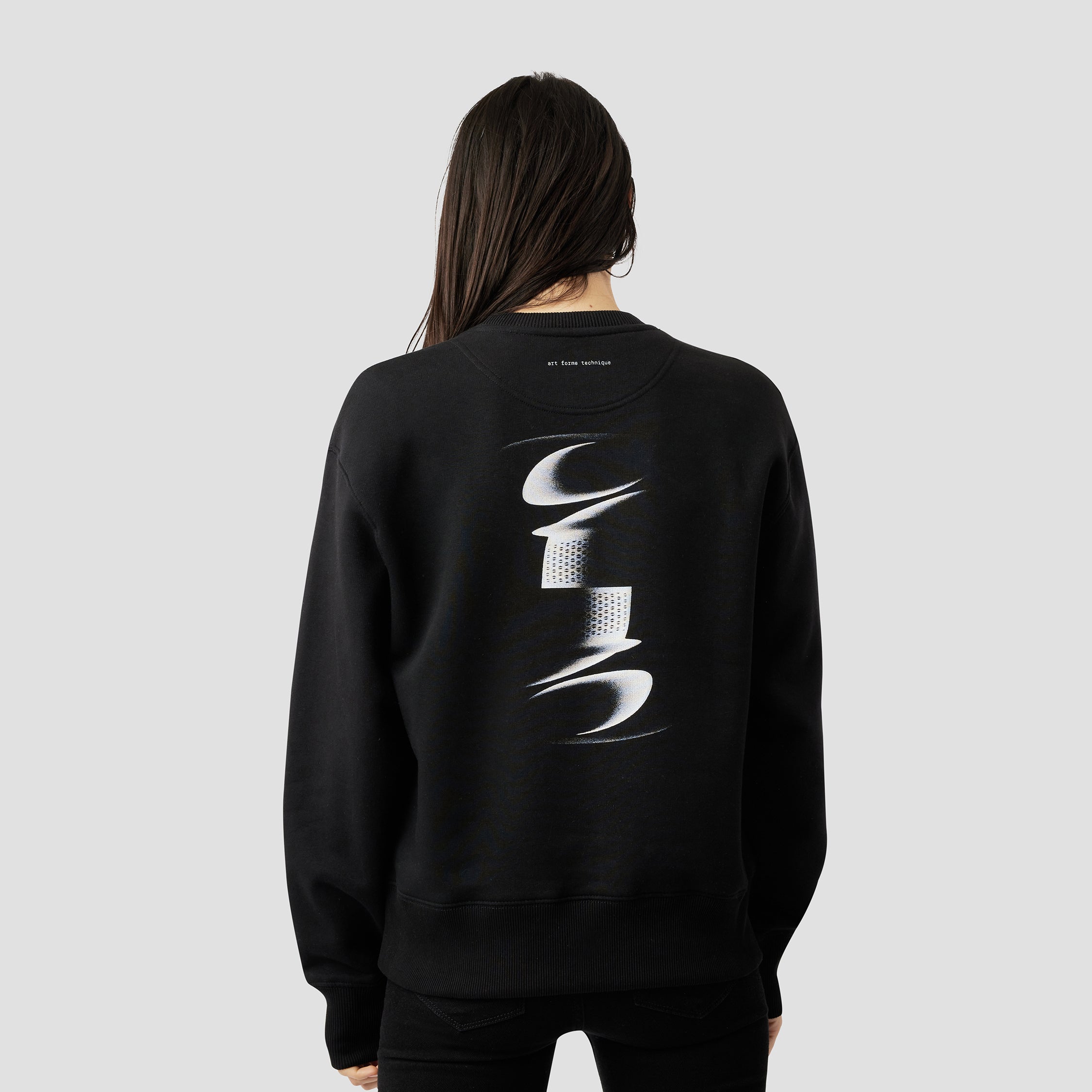 ABSTRACT GRAPHIC OVERSIZED SWEATSHIRT