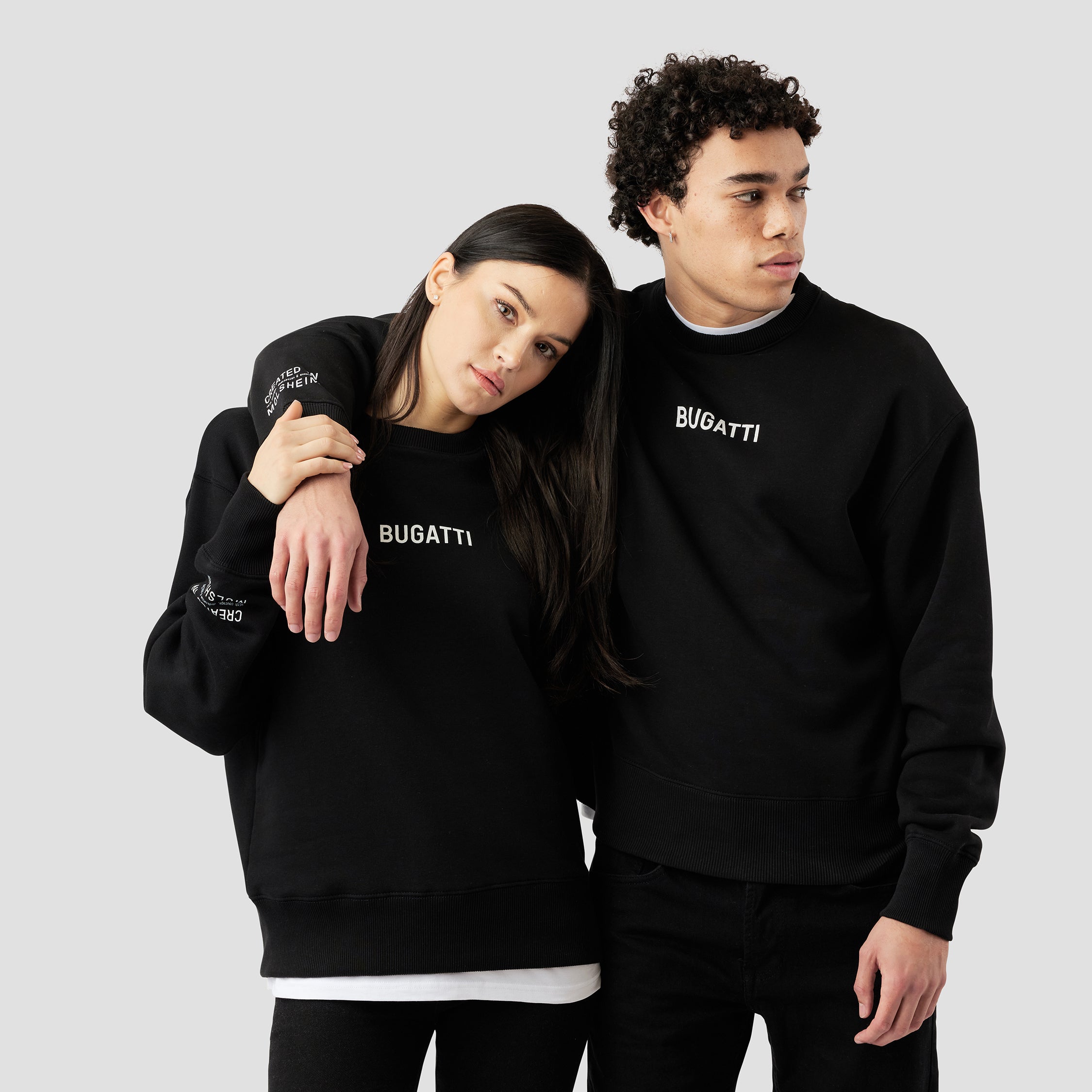 ABSTRACT GRAPHIC OVERSIZED SWEATSHIRT