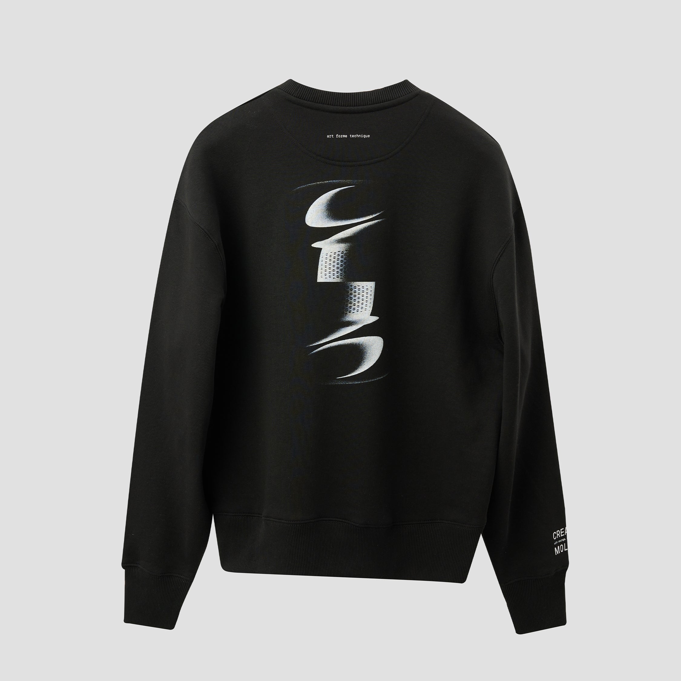 ABSTRACT GRAPHIC OVERSIZED SWEATSHIRT