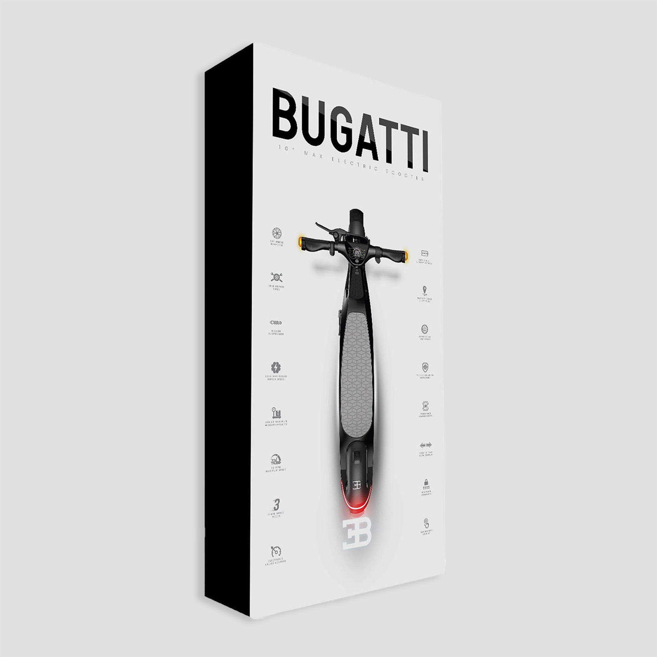 BUGATTI E-SCOOTER 10" MAX BLACK PRE-ORDER