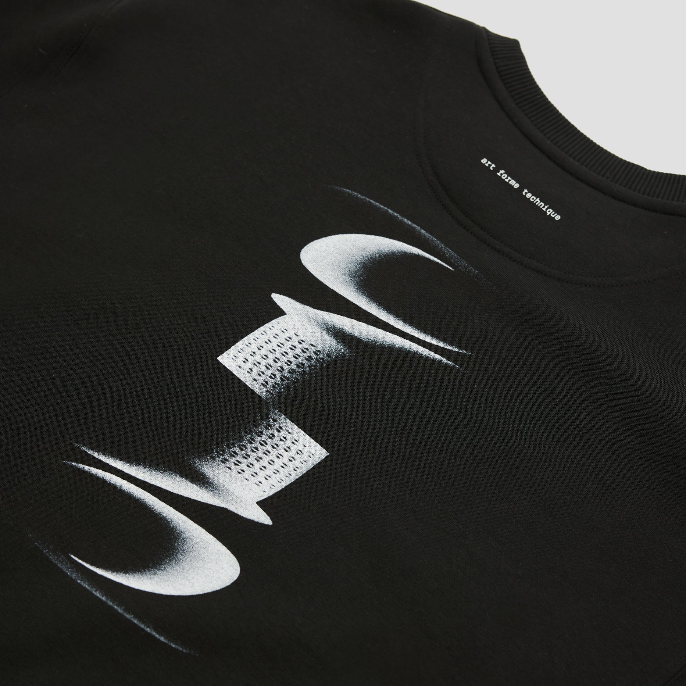 ABSTRACT GRAPHIC OVERSIZED SWEATSHIRT