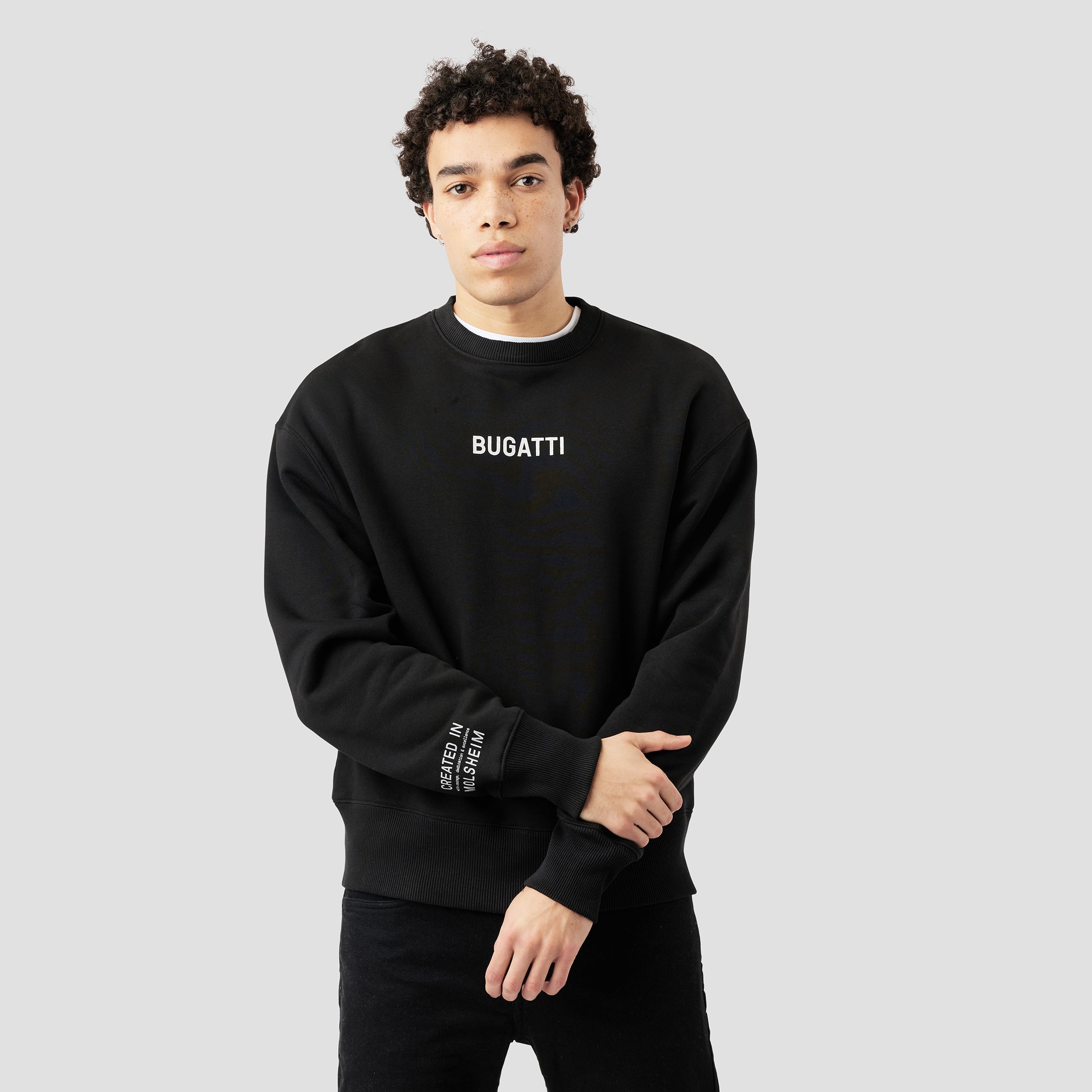 ABSTRACT GRAPHIC OVERSIZED SWEATSHIRT