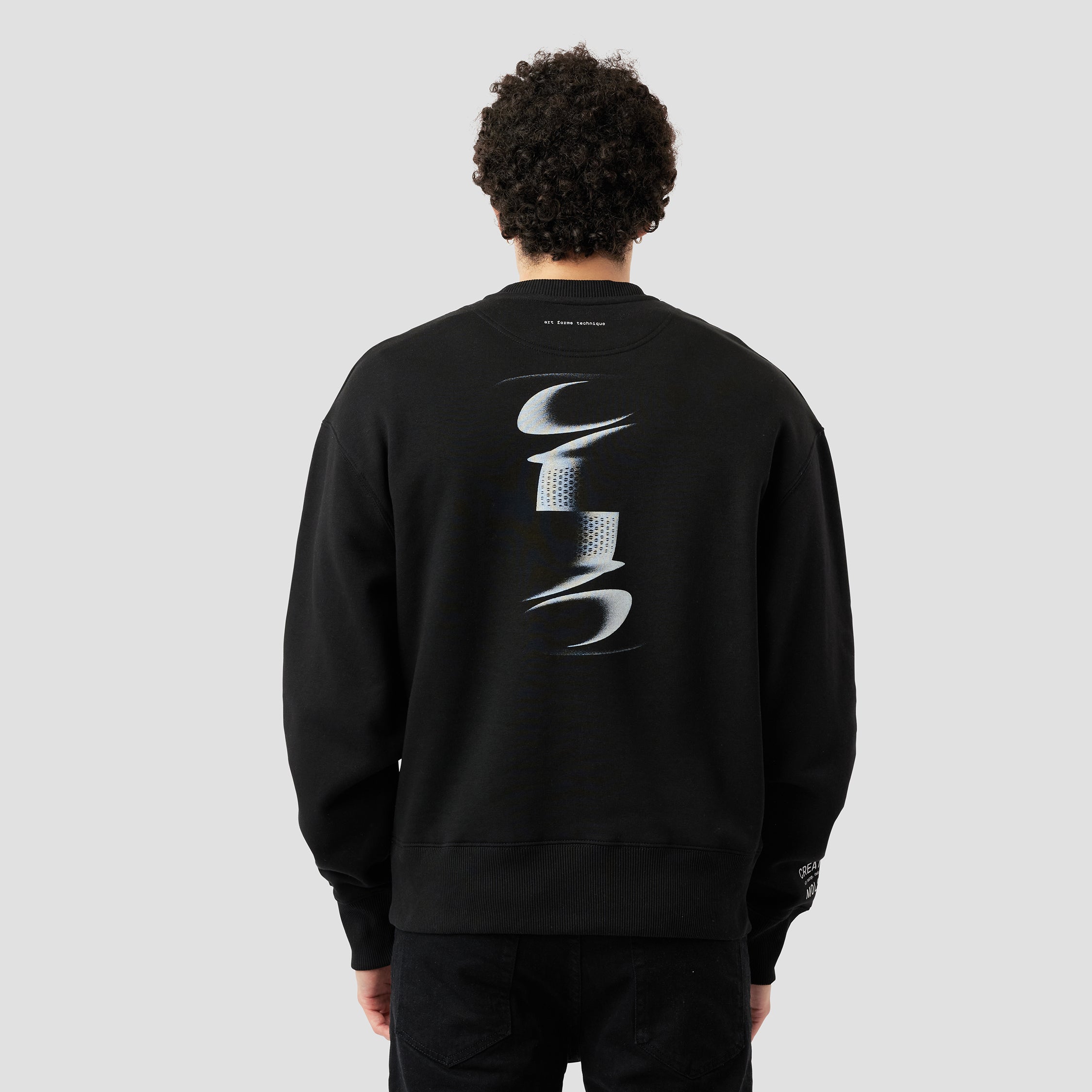 ABSTRACT GRAPHIC OVERSIZED SWEATSHIRT