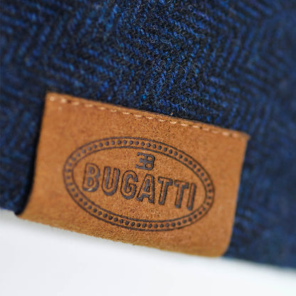 BUGATTI HERITAGE FLAT CAP BLUE