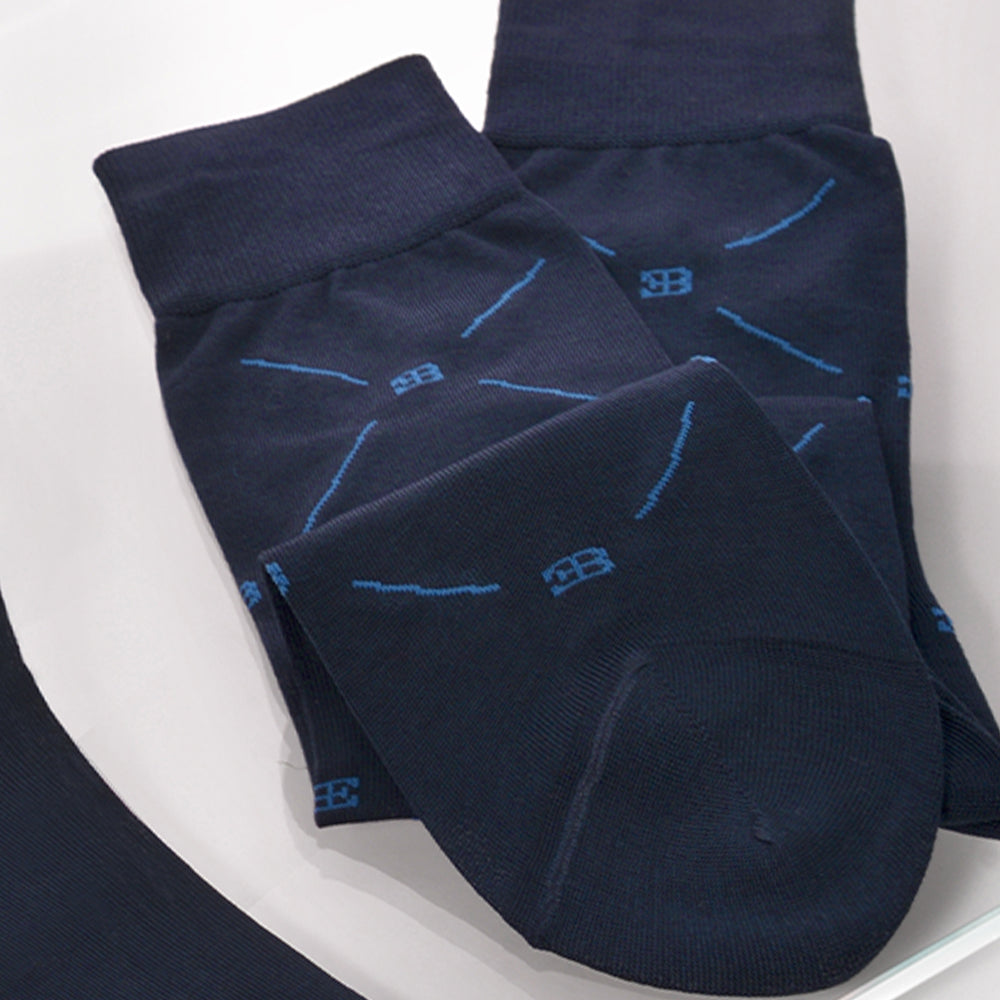 BUGATTI EB TEXTURE SOCKS BLUE