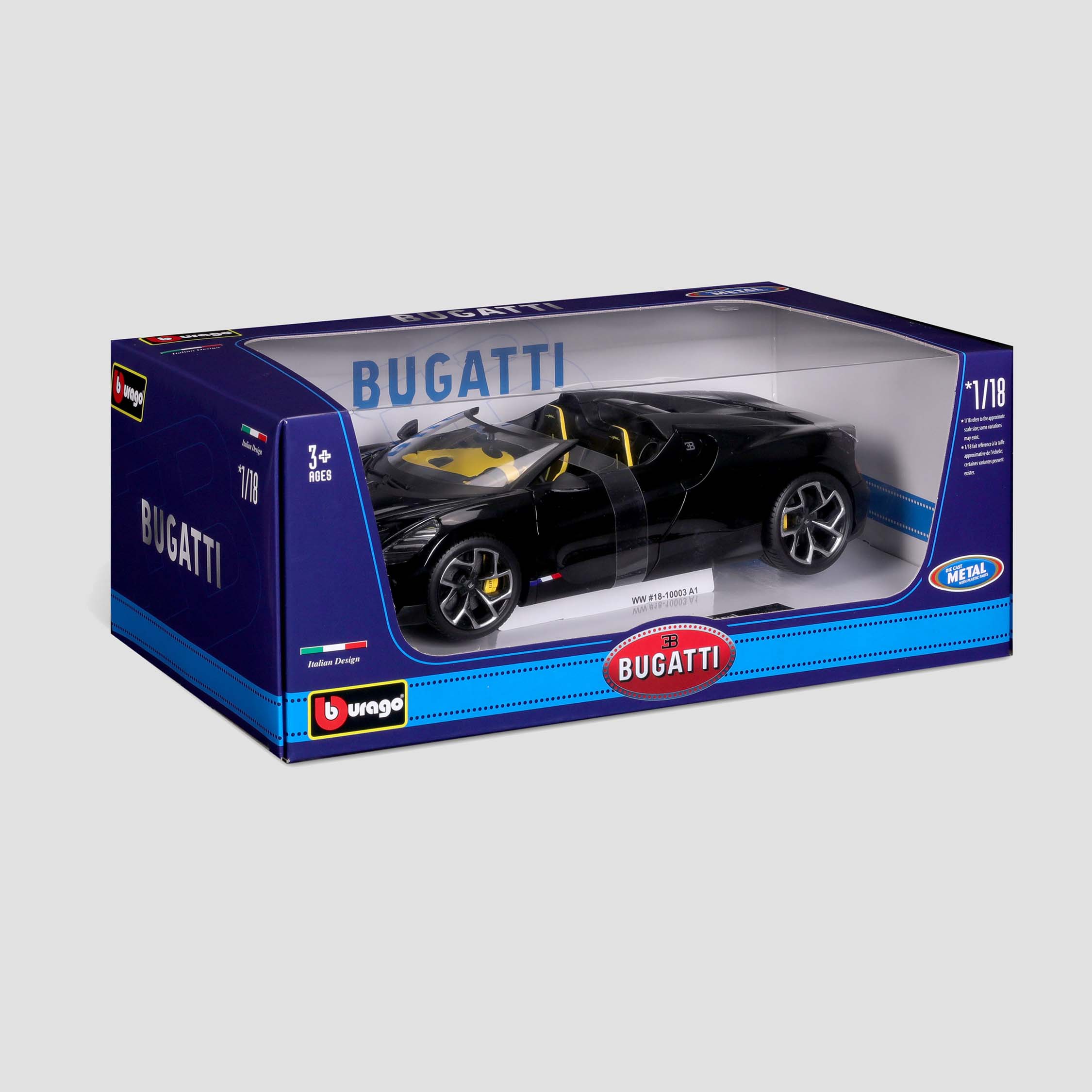 BUGATTI MISTRAL SCALE MODEL 1:18 BLACK