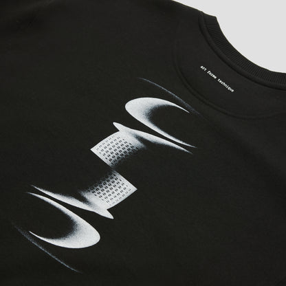 ABSTRACT GRAPHIC OVERSIZED SWEATSHIRT