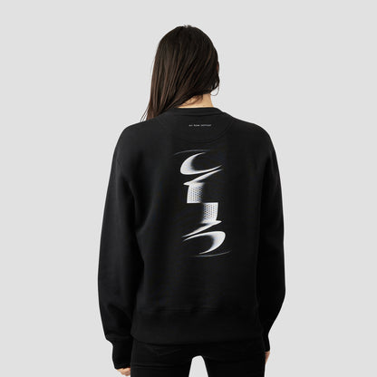 ABSTRACT GRAPHIC OVERSIZED SWEATSHIRT