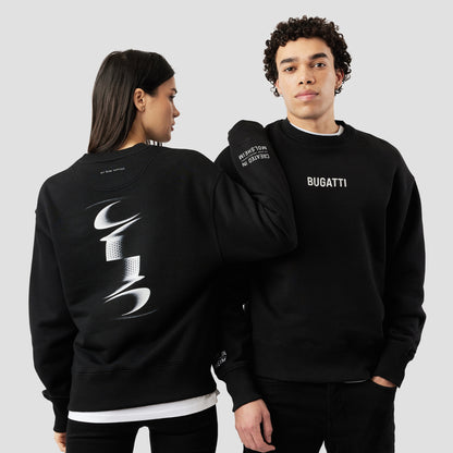 ABSTRACT GRAPHIC OVERSIZED SWEATSHIRT