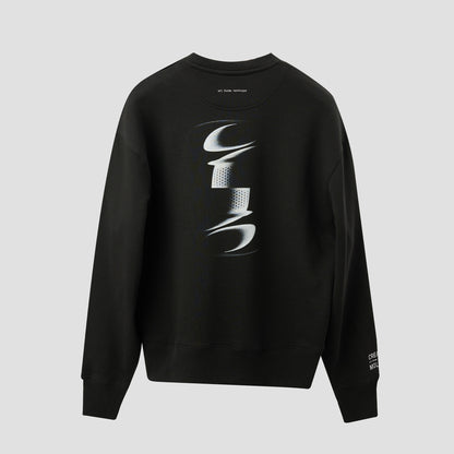ABSTRACT GRAPHIC OVERSIZED SWEATSHIRT