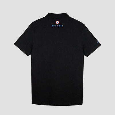 BUGATTI BOLIDE POLO BLACK WITH BLUE POCKET