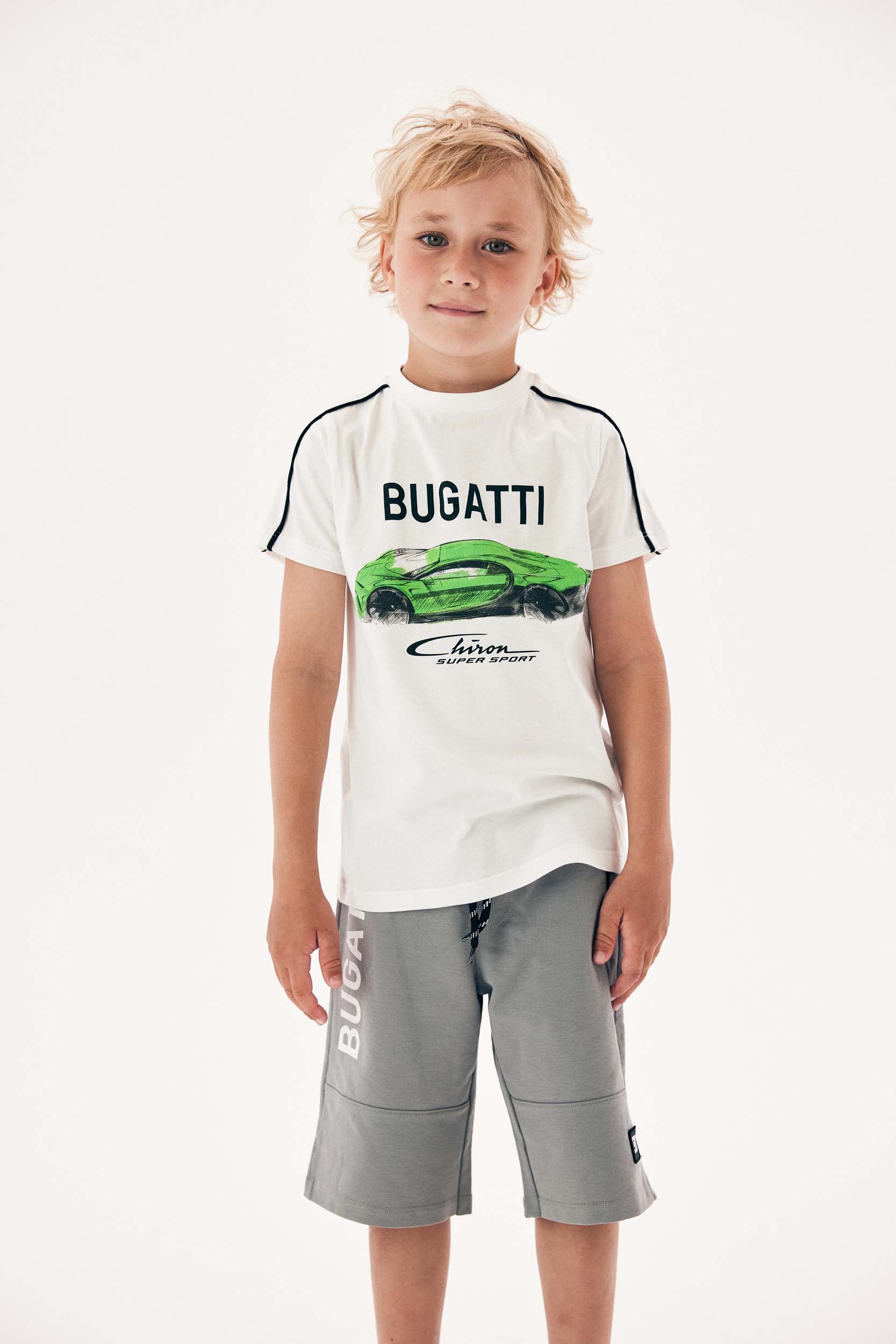BUGATTI KIDS GREEN CHIRON SUPERSPORT T-SHIRT