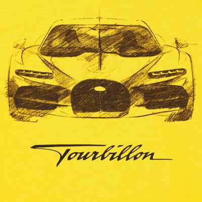 BUGATTI KIDS TOURBILLON SKETCH T-SHIRT YELLOW