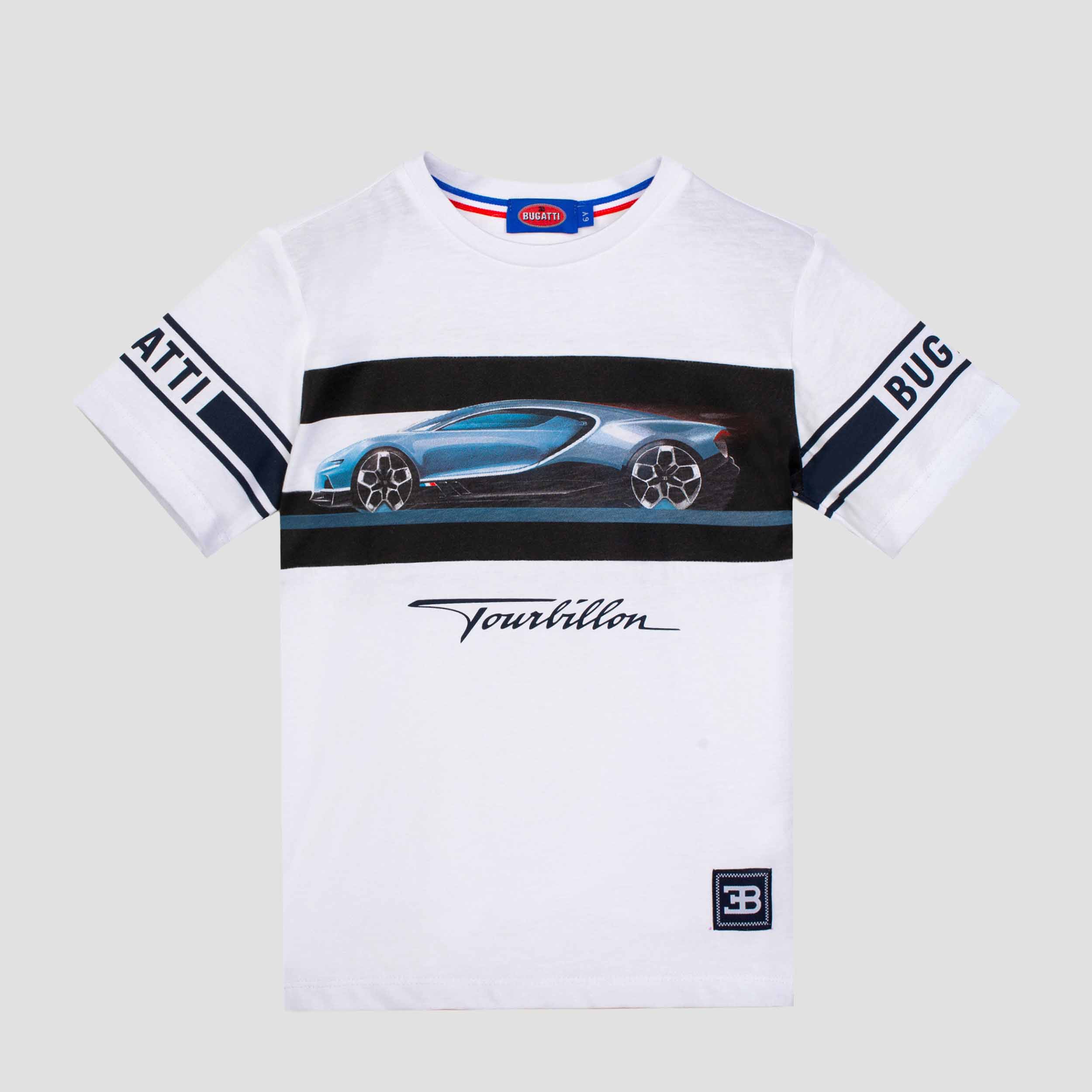 T-shirt Bugatti Donna In Cotone - Maniche Kimono, Stampa Colorata, Colore Bianco