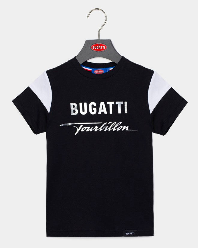 BUGATTI KIDS TOURBILLON V16 BLACK T-SHIRT