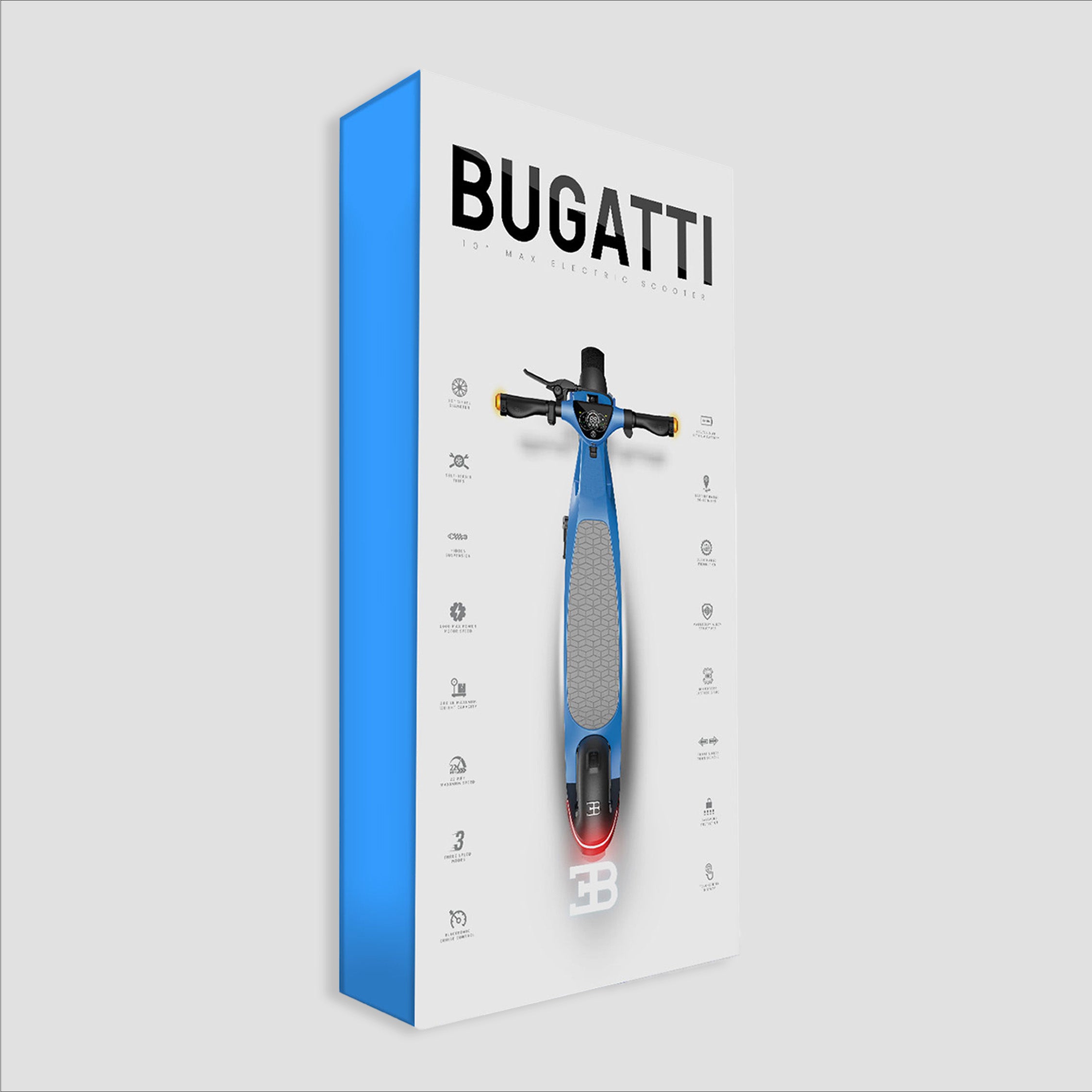 BUGATTI E-SCOOTER 10" MAX BLUE