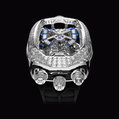 JACOB & CO X BUGATTI CHIRON TOURBILLON LUXURY WATCH - DIAMOND