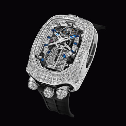 JACOB & CO X BUGATTI CHIRON TOURBILLON LUXURY WATCH - DIAMOND