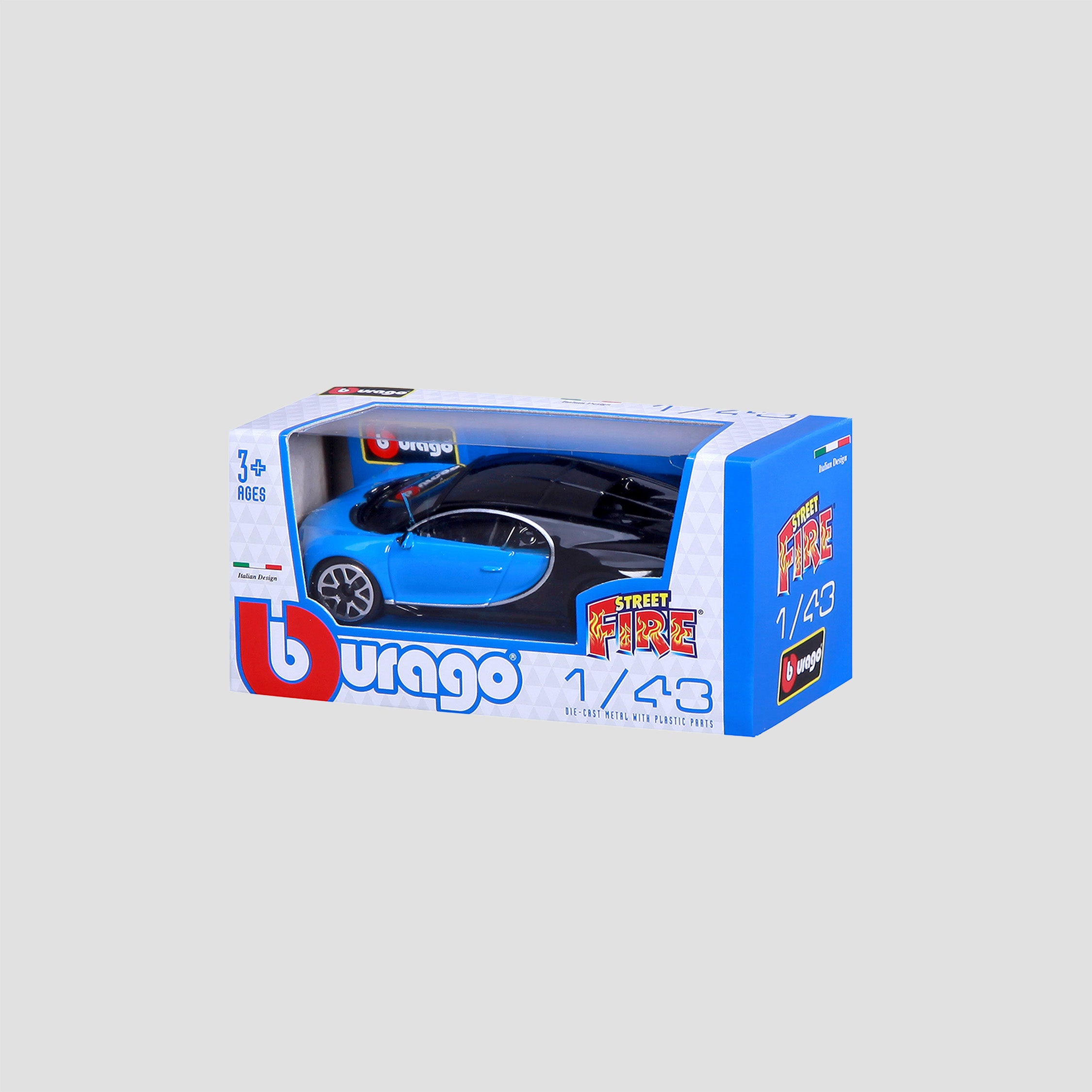 BUGATTI STREETFIRE CHIRON SCALE MODEL 1:43 BLUE