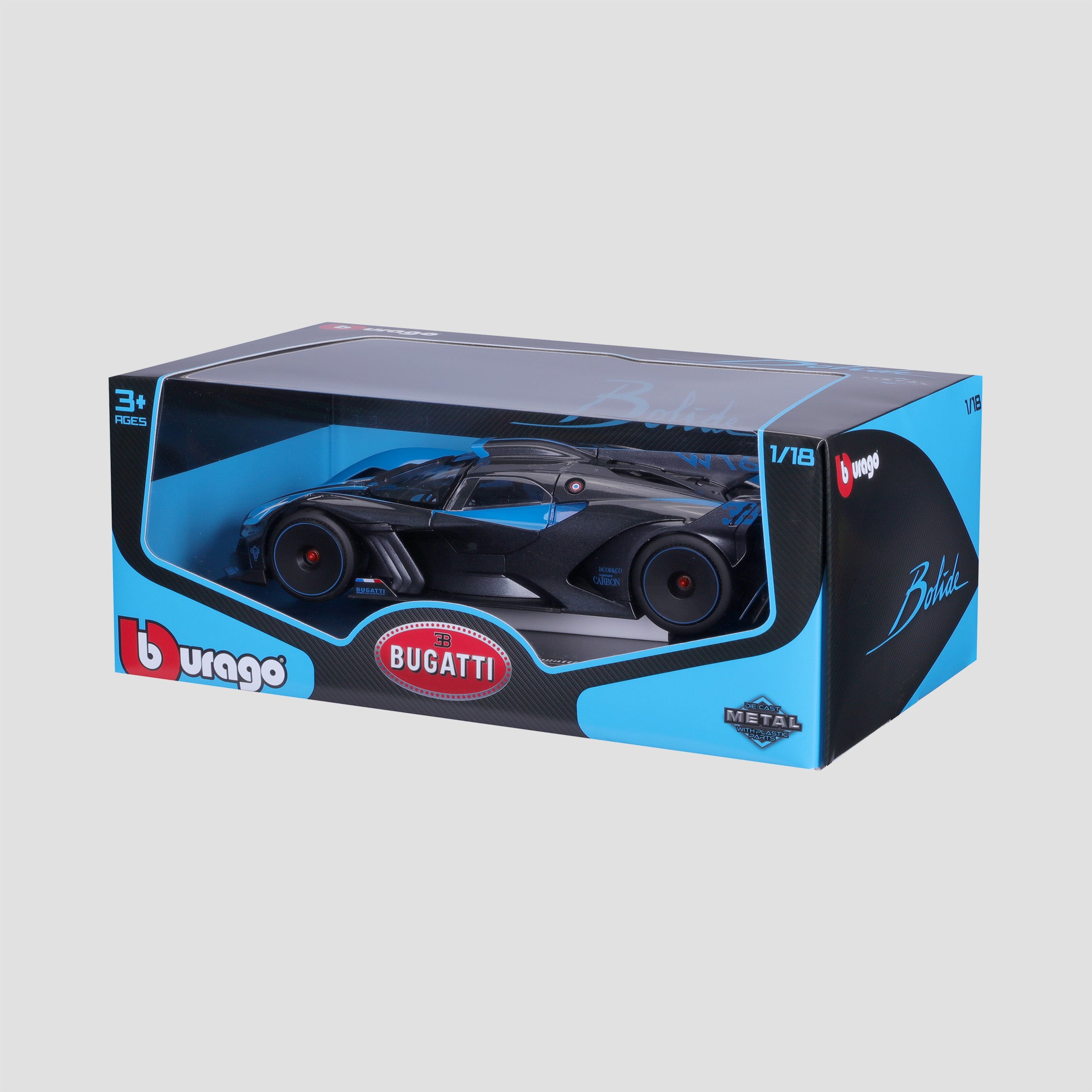 BUGATTI BOLIDE SCALE MODEL 1:18 BLUE