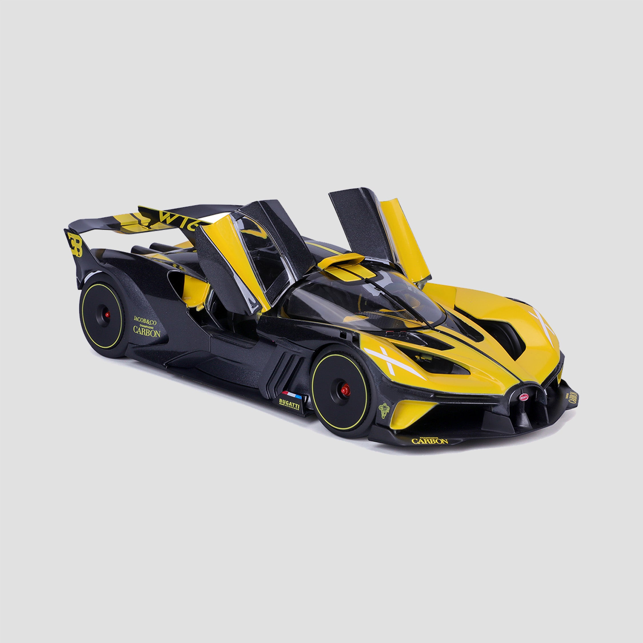 BUGATTI BOLIDE SCALE MODEL 1:18 YELLOW