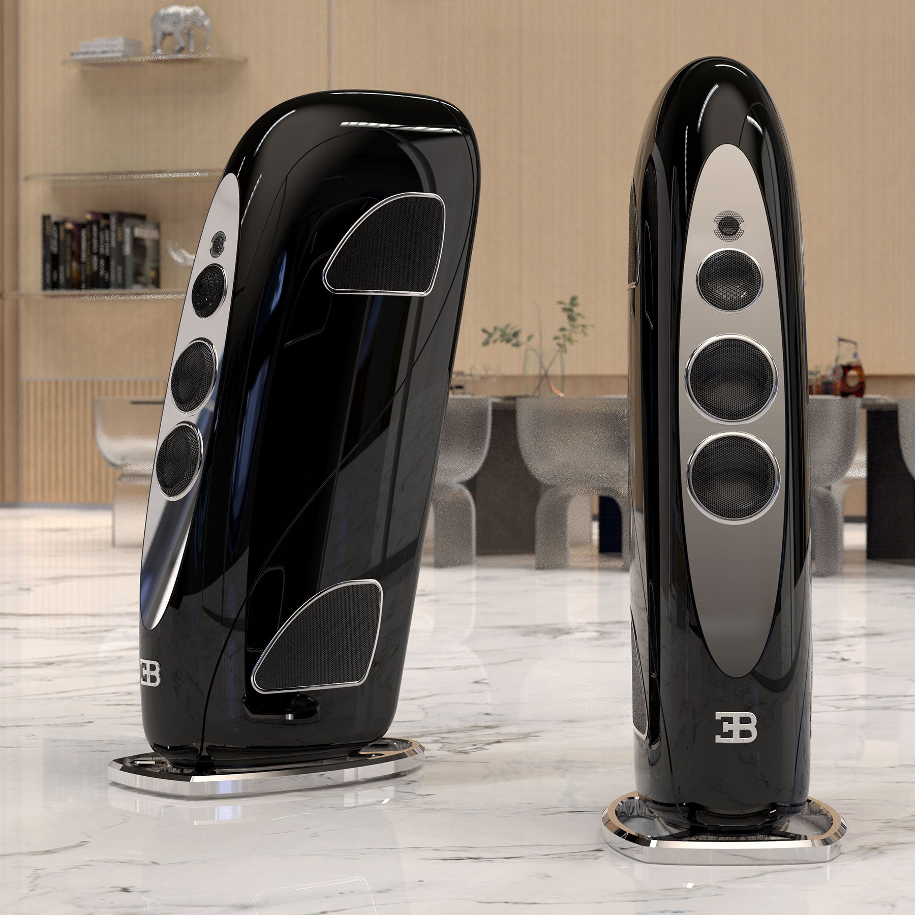 TIDAL FOR BUGATTI LUXURY BESPOKE LOUD SPEAKERS - THE "ROYALE" SERIES