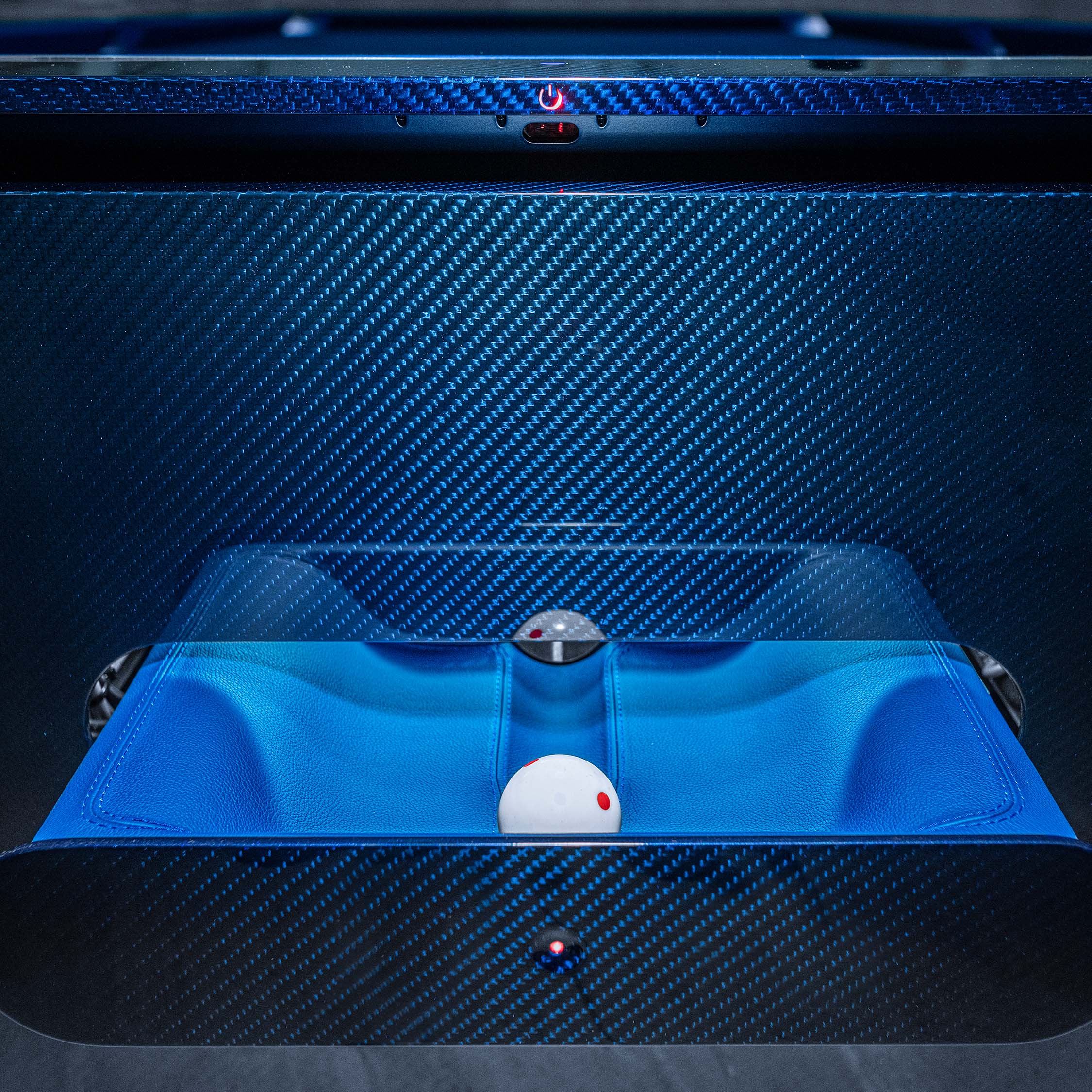 BUGATTI CARBON FIBRE LUXURY POOL TABLE BLUE CARBON